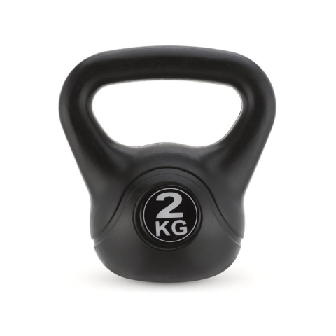 Гиря вінілова Gymtek 2кг чорний