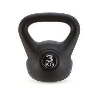 Гиря вінілова Gymtek 3кг чорний