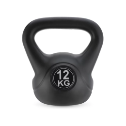 Гиря вінілова Gymtek 12кг чорний