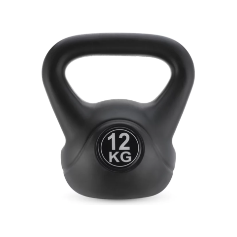 Гиря вінілова Gymtek 12кг чорний