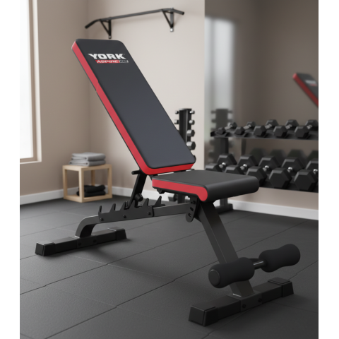 Лавка тренувальна York Fitness ASPIRE 280 FID багатофункціональна для преса і жиму