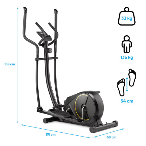 Орбітрек Gymtek XC1500 магнітний золотий