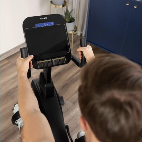 Горизонтальний велотренажер Gymtek XBR6000 електромагнітний золотистий