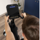 Горизонтальний велотренажер Gymtek XBR6000 електромагнітний золотистий