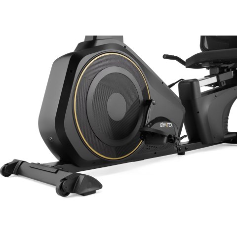 Горизонтальний велотренажер Gymtek XBR6000 електромагнітний золотистий