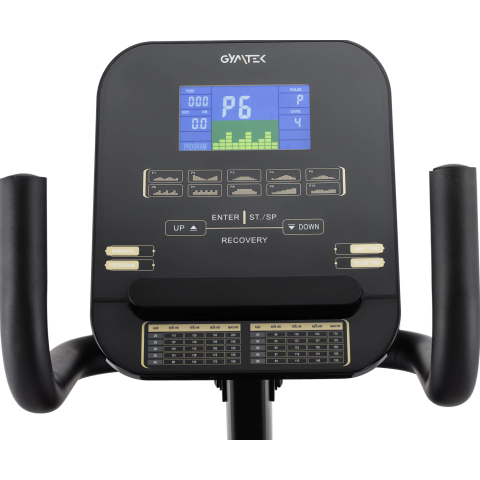 Горизонтальний велотренажер Gymtek XBR6000 електромагнітний золотистий