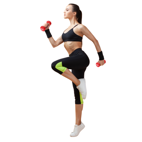 Гантелі для фітнесу вінілові круглі York Fitness 2х0,5кг рожевий
