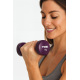 Гантелі для фітнесу вінілові круглі York Fitness 2х1кг фіолетовий