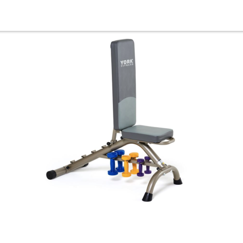 Гантелі для фітнесу вінілові круглі York Fitness 2х2кг жовтий