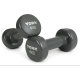 Гантелі для фітнесу вінілові круглі York Fitness 2х4кг сірий