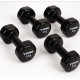 Гантелі для фітнесу вінілові круглі York Fitness 2х5кг чорний