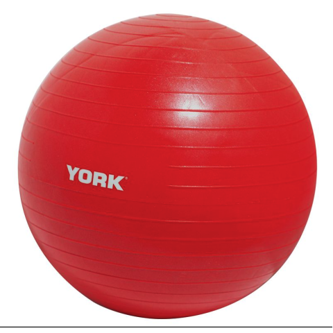 Фітбол York Fitness 55см червоний + насос
