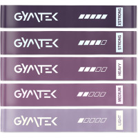 Набір резинок для фітнесу Gymtek 0,5-30кг фіолетовий