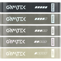 Набір резинок для фітнесу Gymtek 0,5-30кг сірий