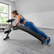 Похила лава для тренувань преса Gymtek XL200 з еспандерами для дому