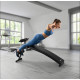 Похила лава для тренувань преса Gymtek XL200 з еспандерами для дому