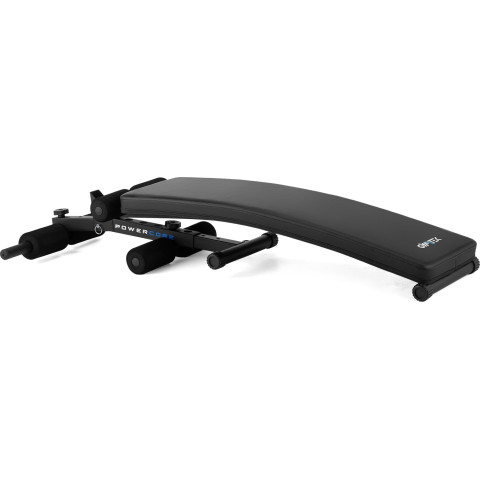 Похила лава для тренувань преса Gymtek XL200 з еспандерами для дому