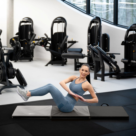 Мат гімнастичний твердий Gymtek 5см сірий