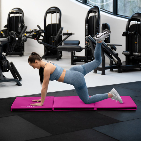 Мат гімнастичний твердий Gymtek 5см рожевий