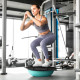 Балансувальна півсфера Gymtek Flex Core Half Ball 58см з еспандерами + насос блакитний