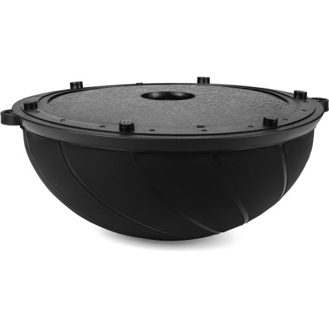 Балансувальна півсфера Gymtek Flex Core Half Ball 58см з еспандерами + насос чорний
