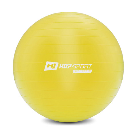 Фітбол Hop-Sport 75см жовтий + насос 2020