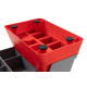Степ платформа Hop-Sport HS-PP020AS сіро-червона