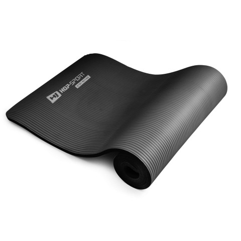 Мат для фітнесу та йоги з отворами Hop-Sport HS-N015GM 1,5см чорний