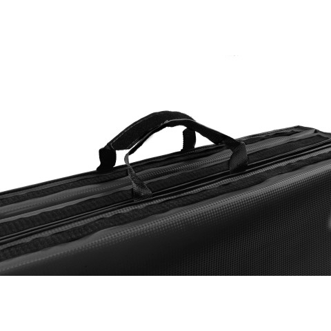 Мат гімнастичний Hop-Sport HS-095FM твердий з липучкою 5см чорний