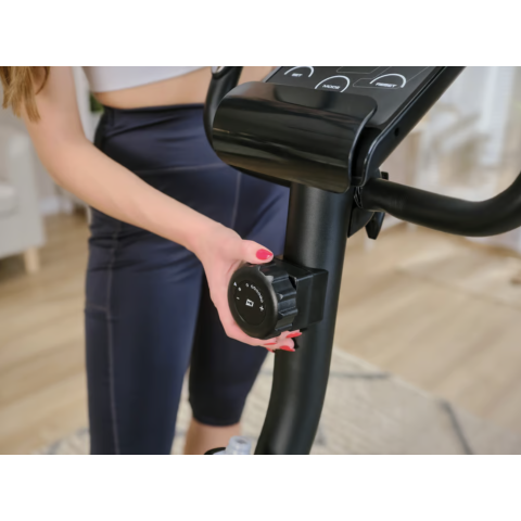 Велотренажер Hop-Sport HS-2080 Spark чорно-золотистий (2020)