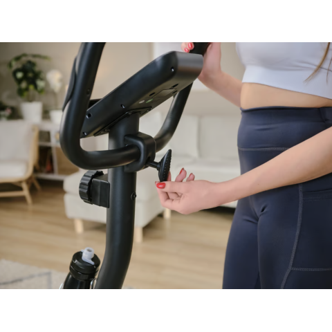 Велотренажер Hop-Sport HS-2080 Spark чорно-золотистий (2020)