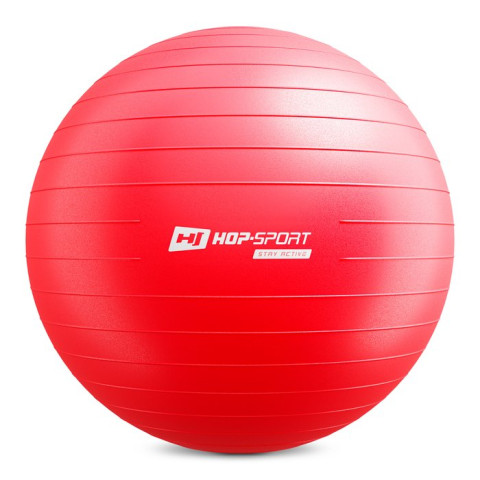 Фітбол Hop-Sport 75см червоний + насос 2020
