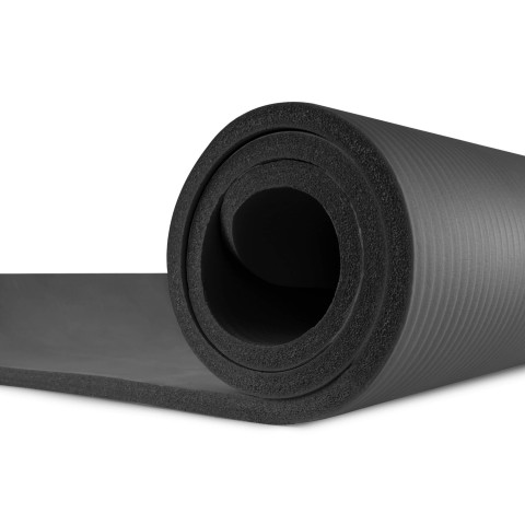 Мат для фітнесу та йоги Hop-Sport HS-N015GM 1,5см чорний