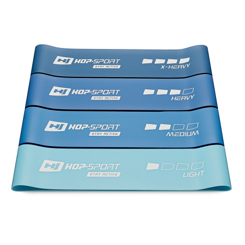 Набір резинок для фітнесу Hop-Sport 600x75мм HS-L675RLB синій