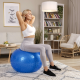 Фітбол масажний Hop-Sport 65см блакитний + насос