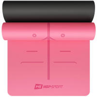Йога-мат Hop-Sport PU 0,5см 183 x 68см HS-P005GM рожевий