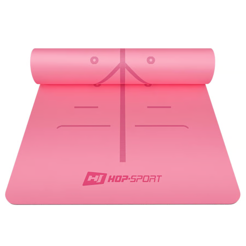 Йога-мат Hop-Sport PU 0,5см 183 x 68см HS-P005GM рожевий