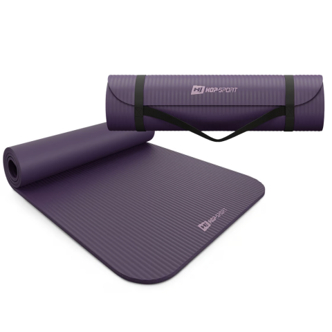 Коврик для йоги Hop-Sport HS-NB015GM NBR 1,5см баклажановий