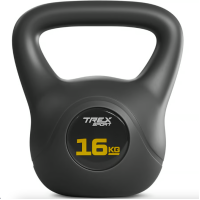 Гиря вінілова 16кг Trex Sport TX-016CKB чорний