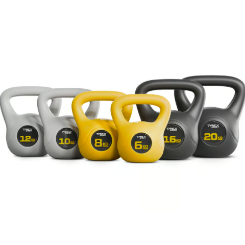 Гиря вінілова 16кг Trex Sport TX-016CKB чорний