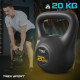 Гиря вінілова 20кг Trex Sport TX-020CKB чорний