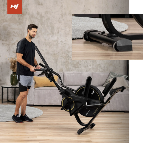 Орбітрек магнітний Hop-Sport HS-450B Dynamic чорно-золотистий