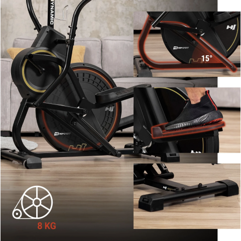 Орбітрек магнітний Hop-Sport HS-450B Dynamic чорно-золотистий