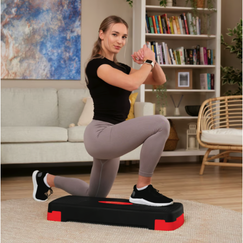 Степ платформа Hop-Sport HS-PP033AS чорно-червона