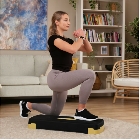 Степ платформа Hop-Sport HS-PP033AS чорно-золота