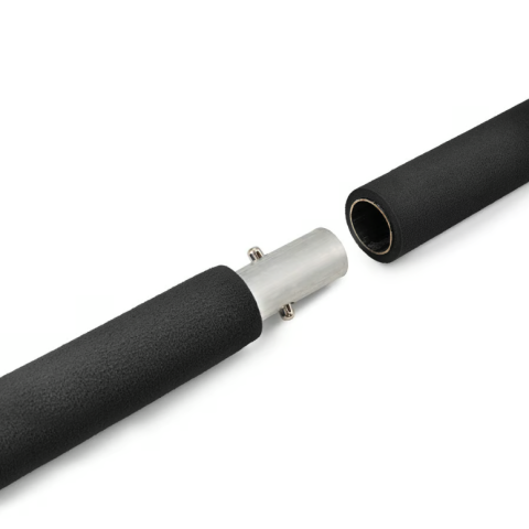 Тренувальна палиця з еспандерами Hop-Sport HS-T090GS чорна