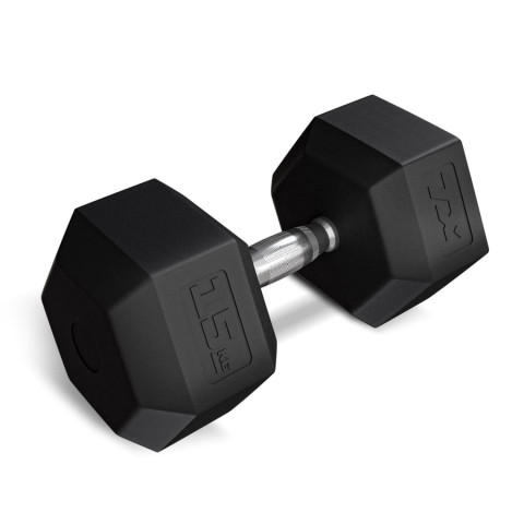Гантеля шестигранна прогумована TX-150RD Trex Sport 15кг