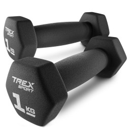 Гантелі для фітнесу неопренові TREX Sport TX-010VD 2x1кг