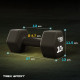 Гантелі для фітнесу неопренові TREX Sport TX-100VD 2x10кг