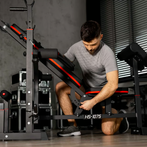 Лавка тренувальна Hop-Sport HS-1075 Pro із партою Скотта
